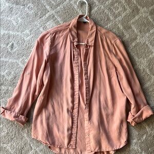 Peach Button-Up Shirt